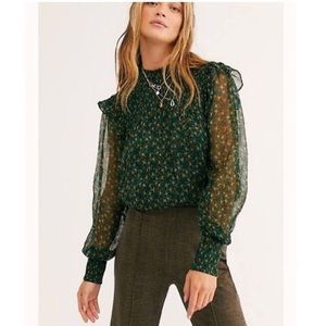 NWOT Free People Roma Blouse
